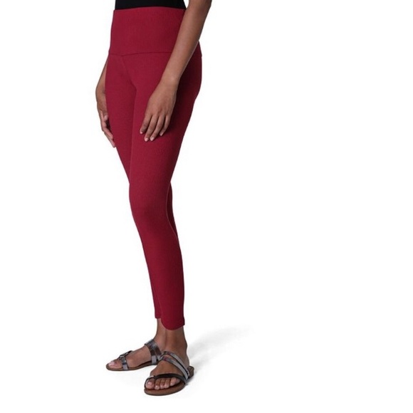 Ultra Flirt Red Ribbed Leggings | Poshmark